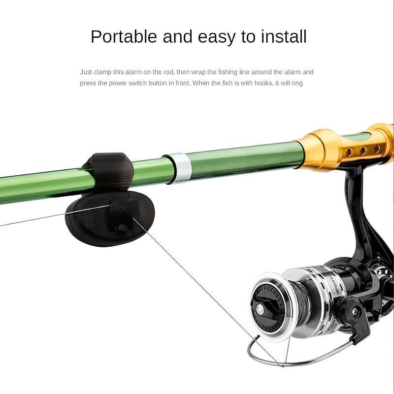 Fishing Alarm with Flashlight and Bell - Ideal for All Rods & Water Types