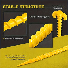 10pcs Plastic Ground Nails for Canopy Tent Outdoor Mountaineering Camping