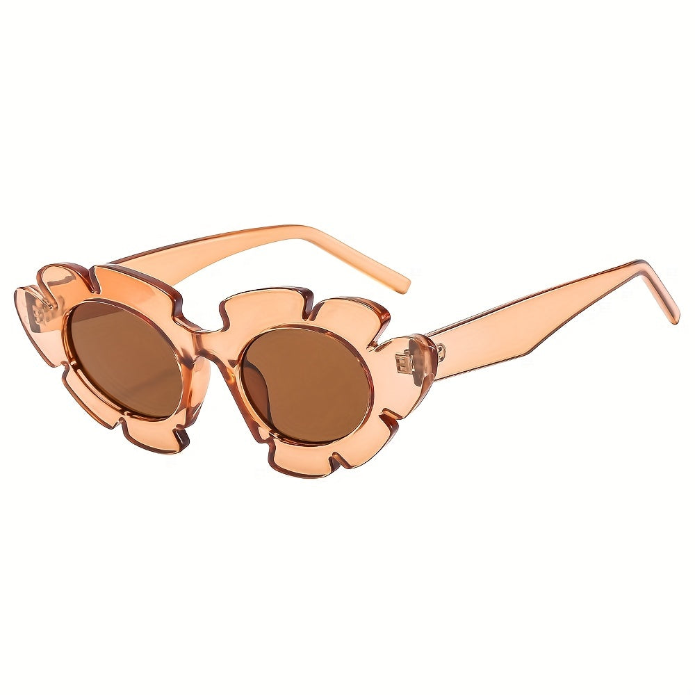 Men's Flowers Shaped Frame Sunglasses UV Protection Unisex Sunglasses
