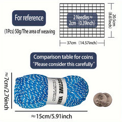 Reflective Wool DIY Fabric Reflective Coil Acrylic Material 50g 50m