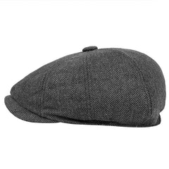 Men's Plaid Newsboy Hat - Stylish Cap for Every Day Wear