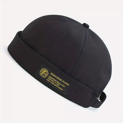 Brimless Hat Retro Skullcap Rolled Cuff Beanie Docker Cap Watch Cap
