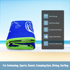Mutao Microfiber Beach Towels Quick Drying Towel Swim Towel Soft Oversized