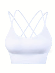 5pcs Cross Back Sports Bras Criss Cross Beauty Back Sports Bra for Women