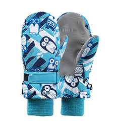 Kids Winter Ski Gloves Men Women Warm Windproof Non-slip Thickened Gloves