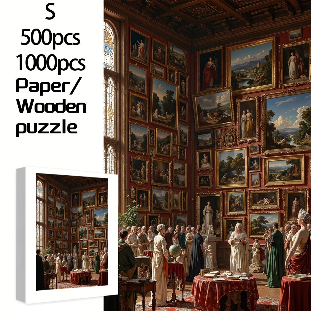 1000pc Art Gallery Puzzle Historic Renaissance Figures Vintage Art Project