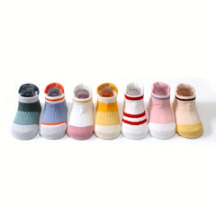 Girls Cartoon Knit Socks Non-slip Soft Cotton Sock