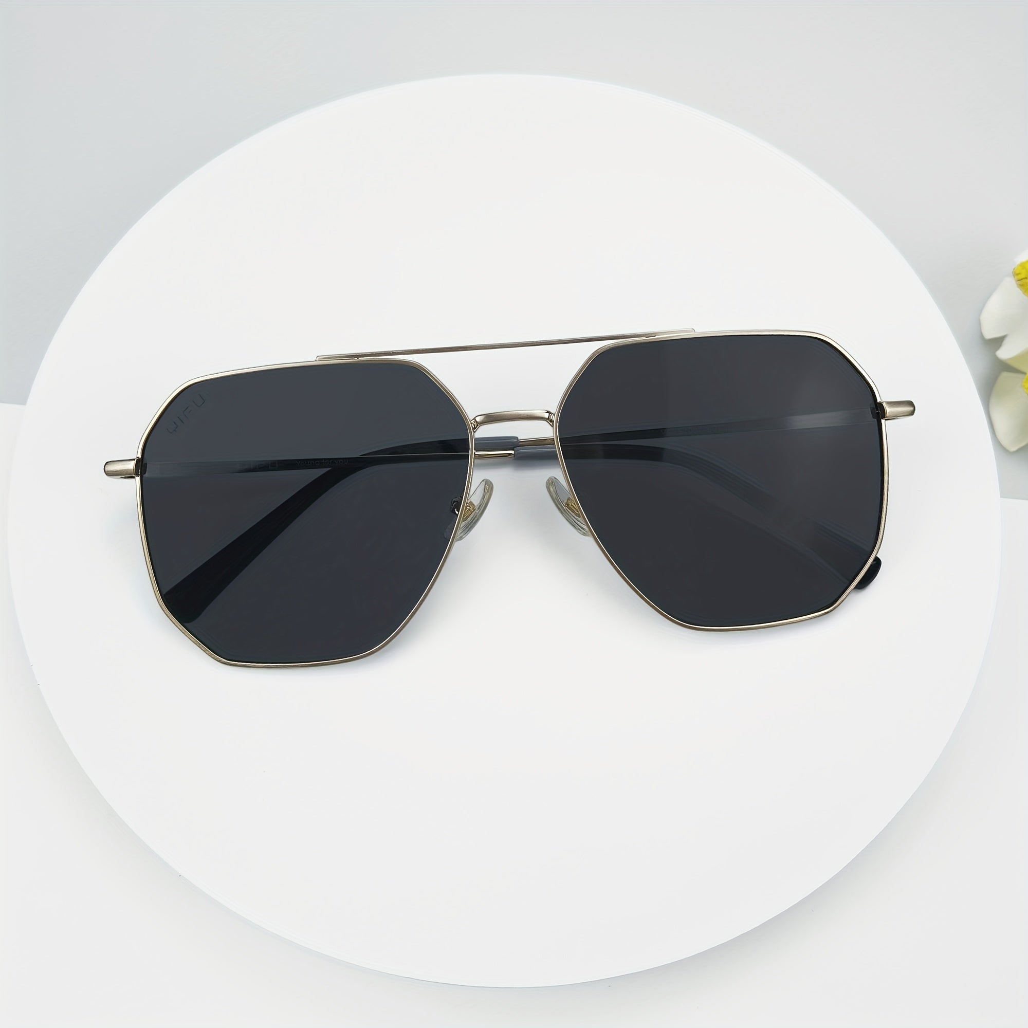 Men's Polarized Square Double Bridge Sunglasses UV 400