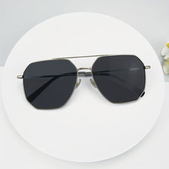 Men's Polarized Square Double Bridge Sunglasses UV 400