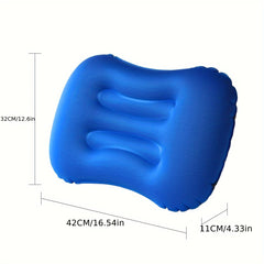 Portable Inflatable Pillow Foldable Travel Neck Pillow For Long Sleeping