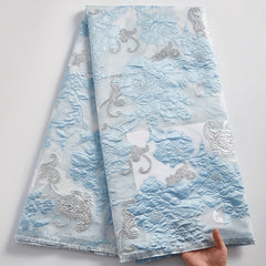 African Jacquard Lace Fabric High French Tulle Lace Brocade Fabric
