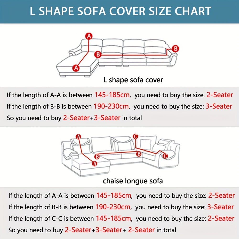 1pc Printed Elastic Sofa Slipcover Stretch Sofa Cover