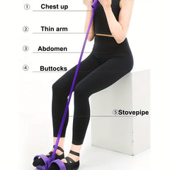 Latex Yoga Pedal Puller Fitness Resistance Band Home Gym Training