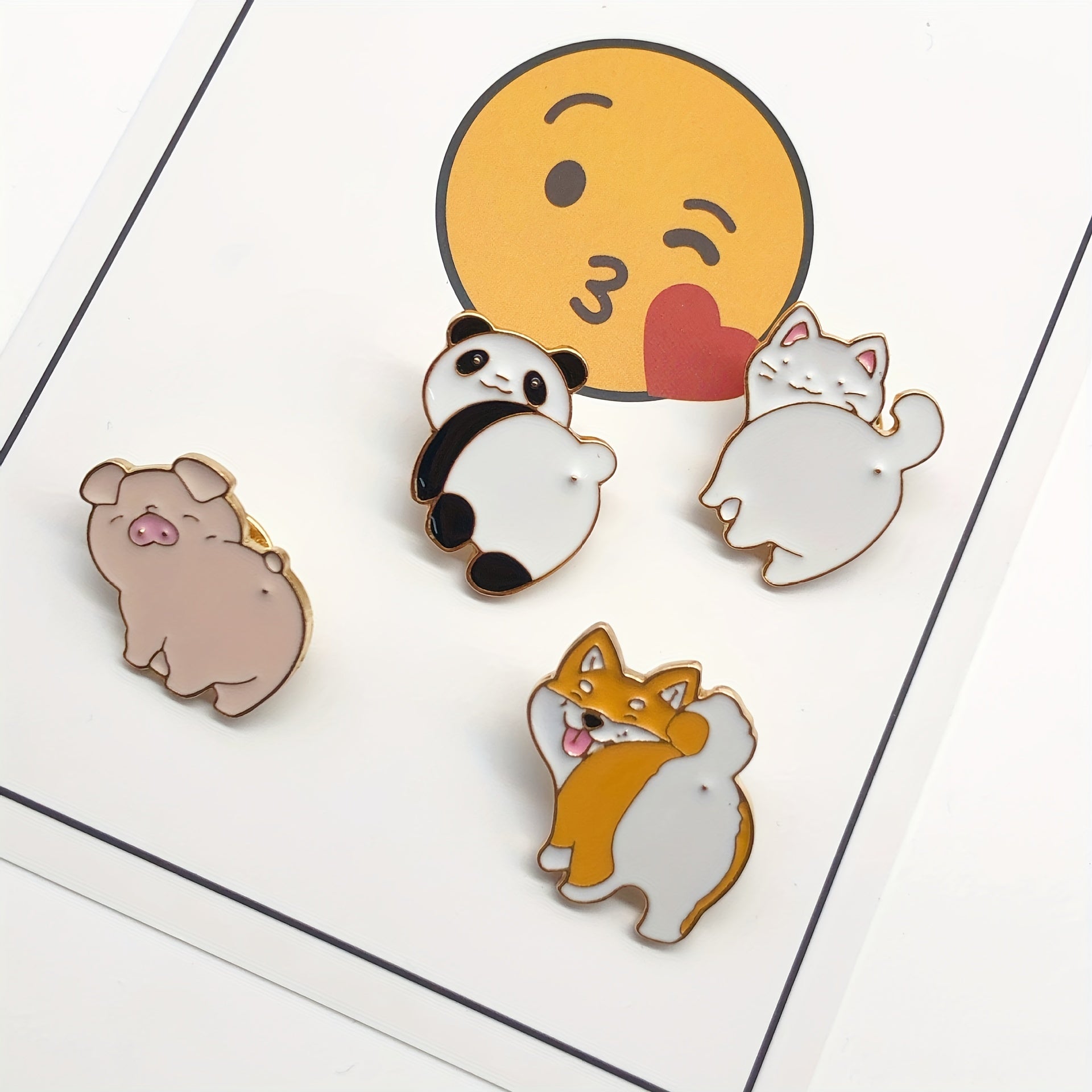Cartoon Animal Pattern Pin Brooch for Girls