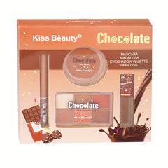 6-Piece Makeup Set with Eyeshadow, Blush, Lip Gloss, Mascara - Portable Kit