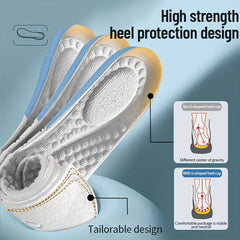 Memory Foam Insoles Breathable Shock Absorption for Sport Running Feet
