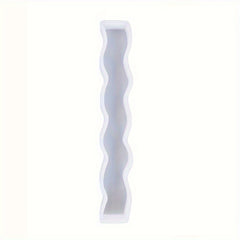 3D Wavy Strip Candle Silicone Mold DIY Long Pillar Scented Candle Making Mould