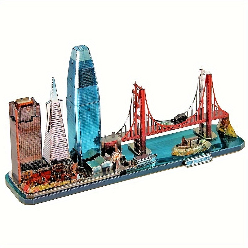 3D City Street View Metal Puzzle Model Kit