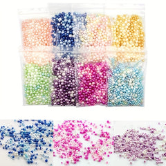 300pcs 9g ABS Pearls Epoxy Beads DIY Crafts Nail Art Decoration