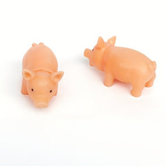 1pc Simulate Interactive Pig Rubber Toy Accessories