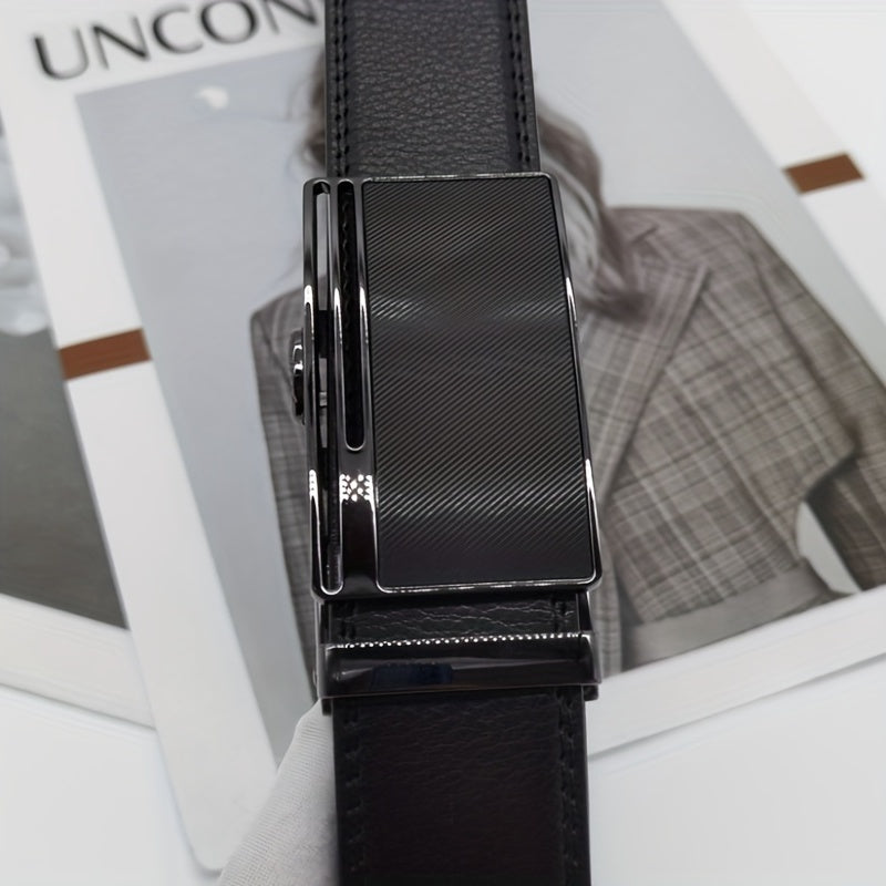ZDC X02 Men's Leather Belt Automatic Buckle Casual Versatile Belt