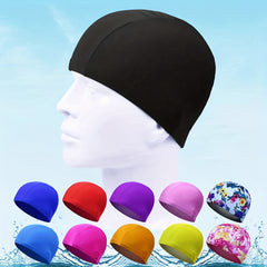 Elastic Silicone Swimming Cap for Men Women