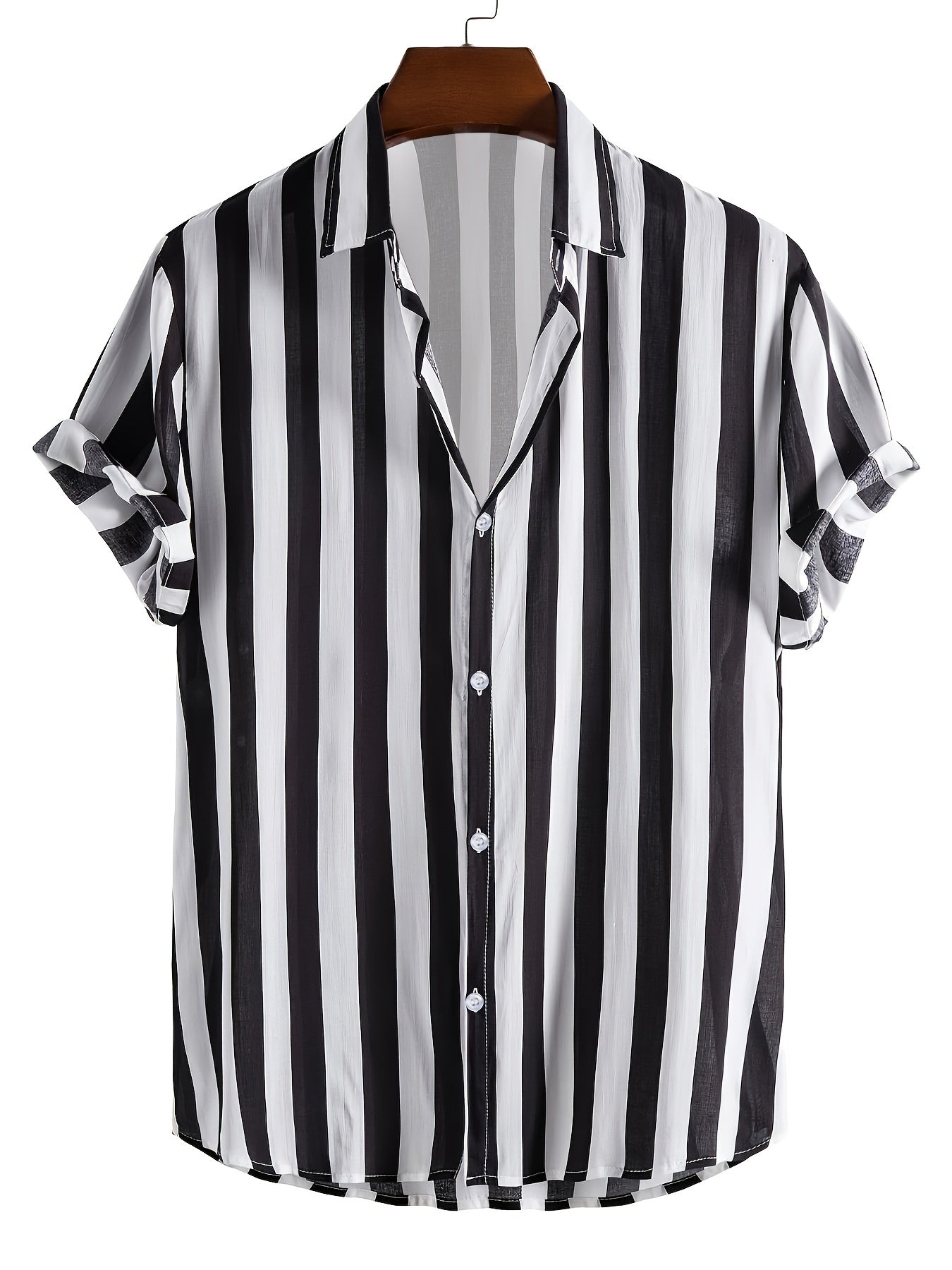 Men's Striped Short Sleeve Shirt