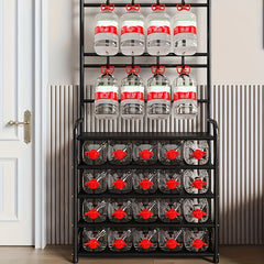 Carbon Steel Shoe & Hat Rack Standing Clothes Rack