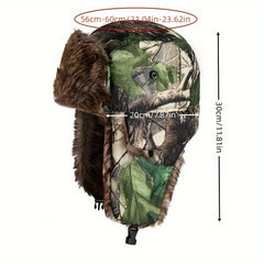 Camouflage Outdoor Trapper Hat Ear Flaps Warm Ski Hat