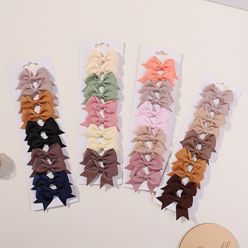 10pcs Baby Girls' Holiday Party Hair Clips Set