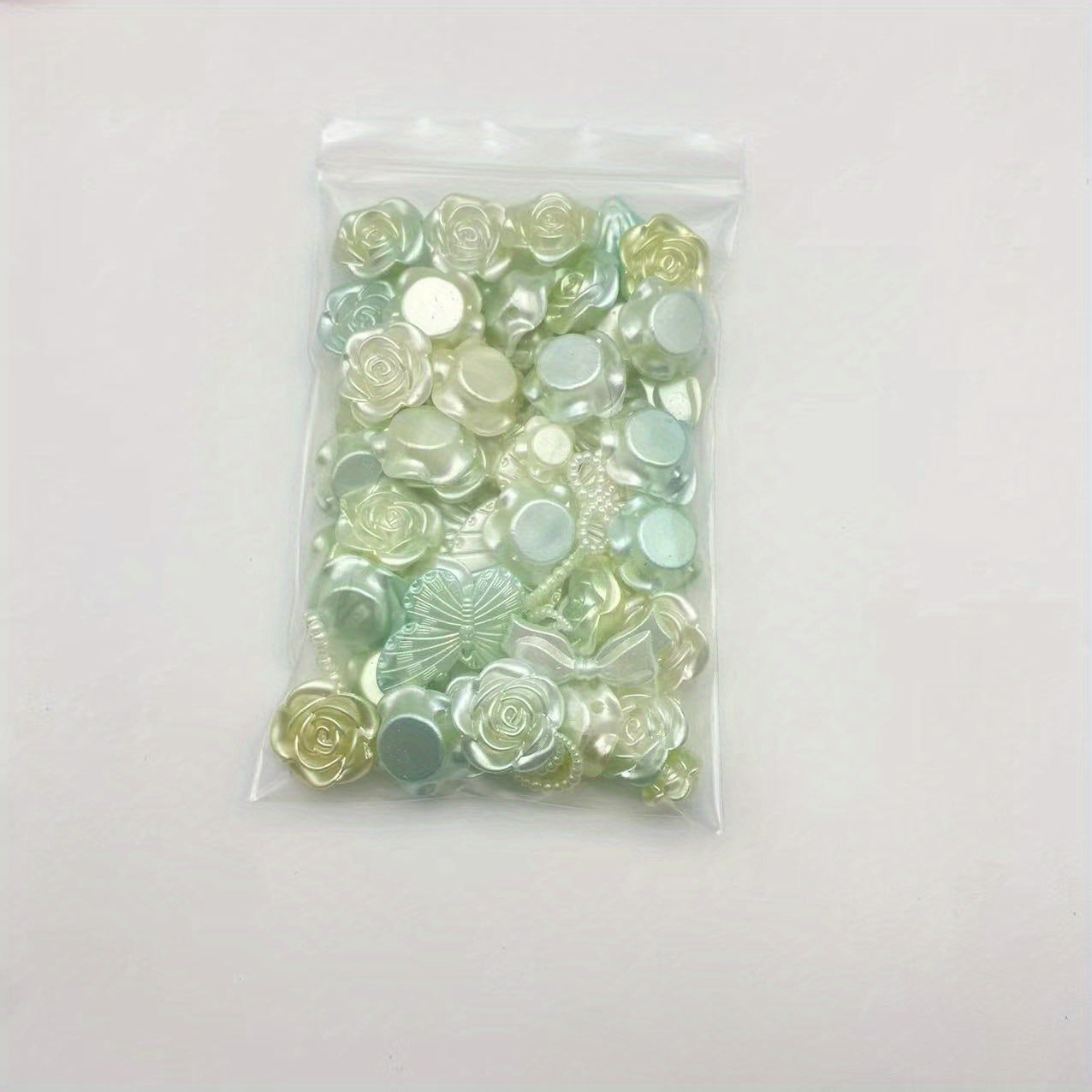 50g Colorful Butterfly Beads Loose Spaced Beads Jewelry Making DIY