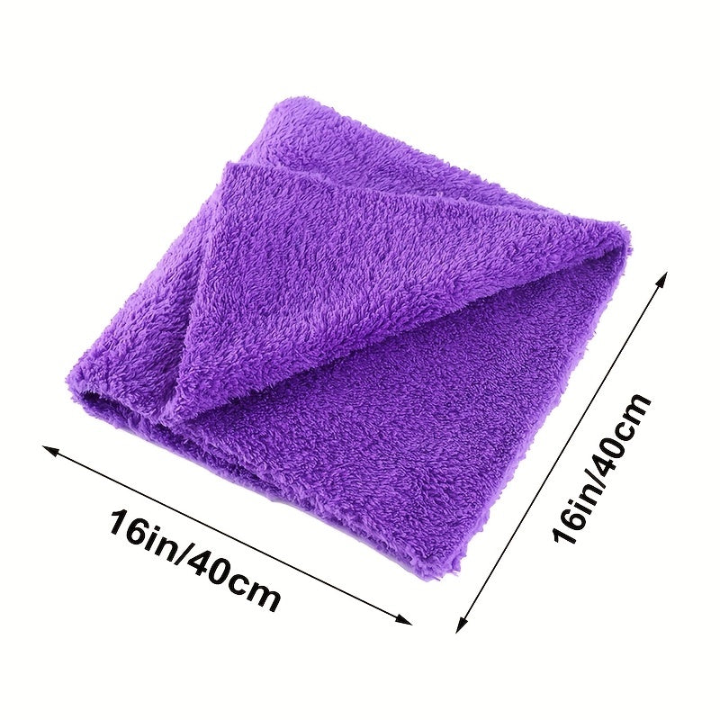 3pcs 40X40CM 350GSM Car Wash Microfiber Towel Cleaning And Drying