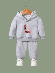 Rope Pattern Long Sleeve Hooded Sweatshirt Girls Cozy Hoodies