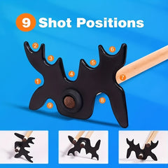 Deer Horn Billiard Cue Holder Pool Stick Bridge Head Billiard Accessories