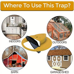 Humane Mouse Trap Auto Reset Flip Lid Mouse Trap