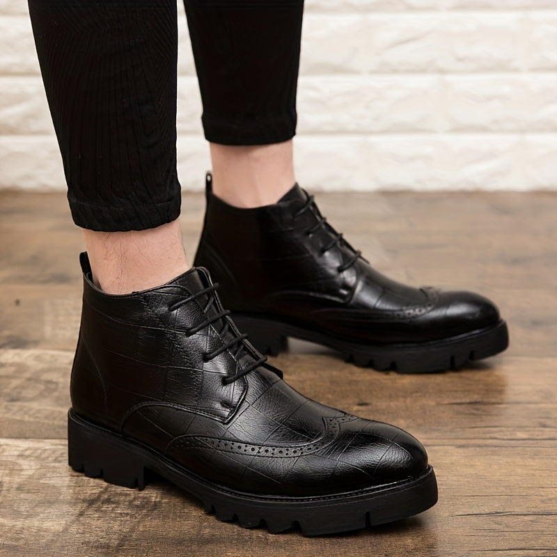 Women's Chunky Heeled Oxfords Lace Up Formal Shoes