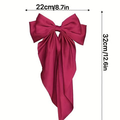2pcs Princess Bow Long Streamer Hairpins Hair Accessories
