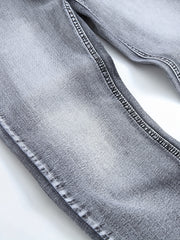 Men's Slim Fit Cotton Jeans Casual Stretch Washed Denim Pants