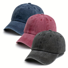 Unisex Vintage Baseball Caps Adjustable Sunscreen Hats for Outdoor Activities