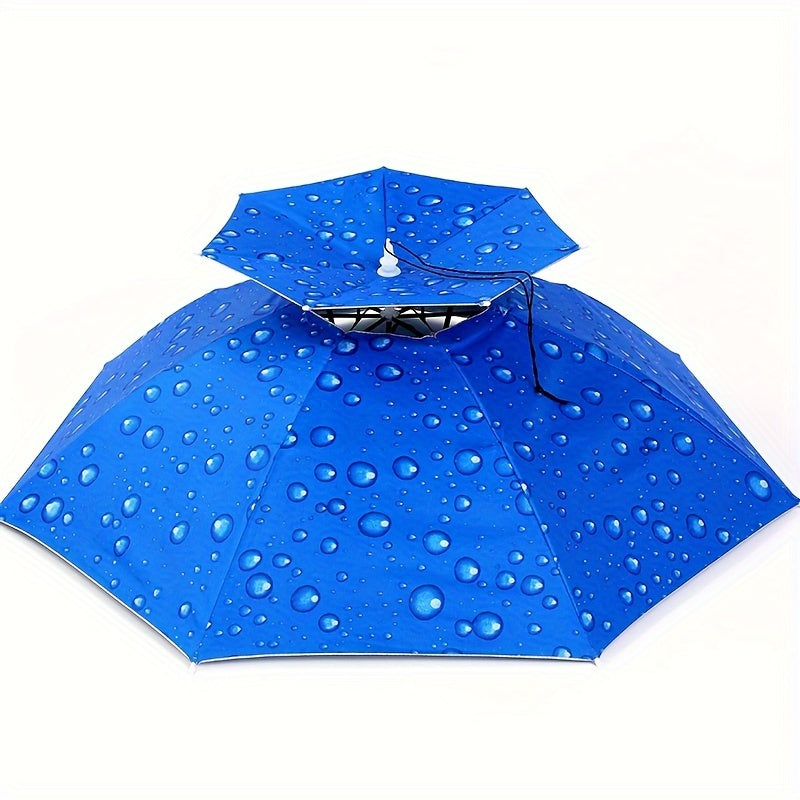 Portable Umbrella Hat for Camping Fishing Hiking