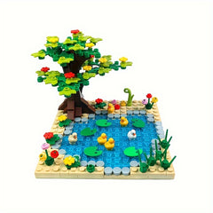 Farm Series Small Animal Duck Building Blocks Yellow Duck City Farm