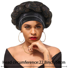 Twist Nail Bonnet Casual Turban Solid Women Headscarf Headwarp