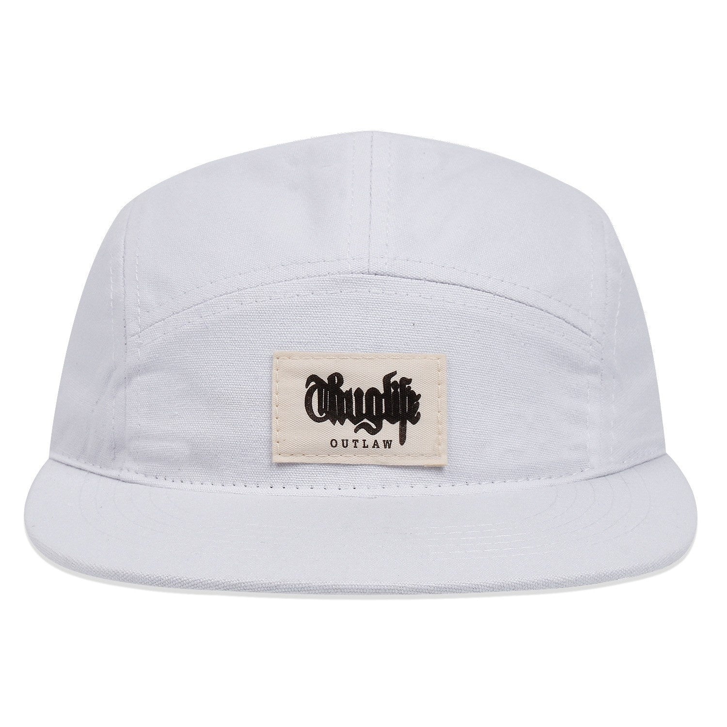 Men's Casual Letter Stitched Mark Fitted Cap Brim Hat