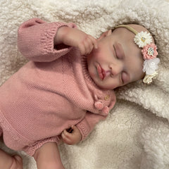 19 Inch Sleeping Baby Reborn Doll Handcrafted with Detailed Painting