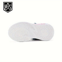 Boys Basketball Shoes, Lightweight Sneakers with Rotating Button