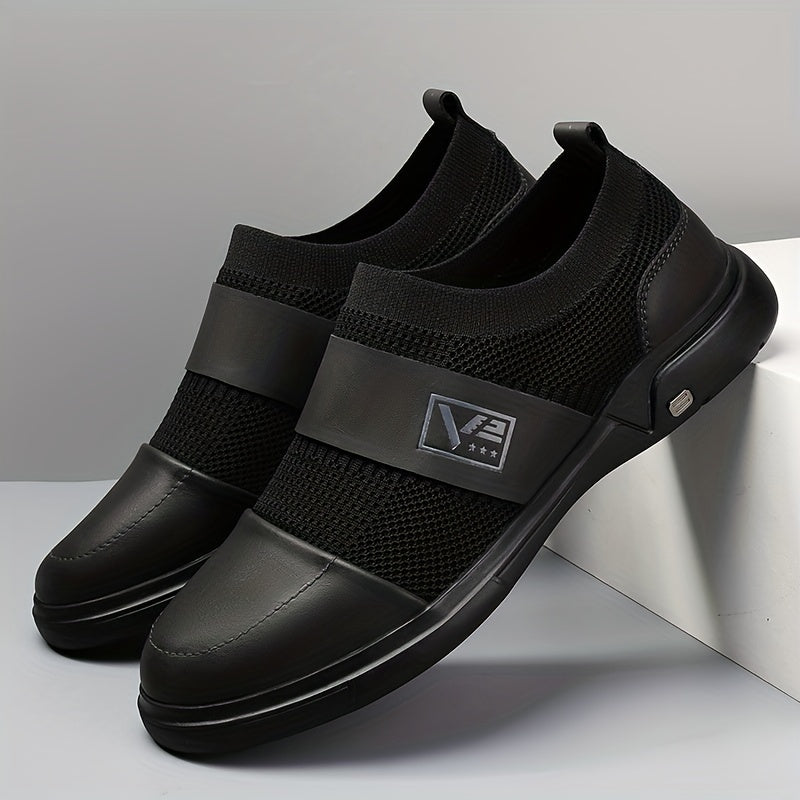 Men's Knit Loafers Slip On Casual Shoes for Travel Jogging