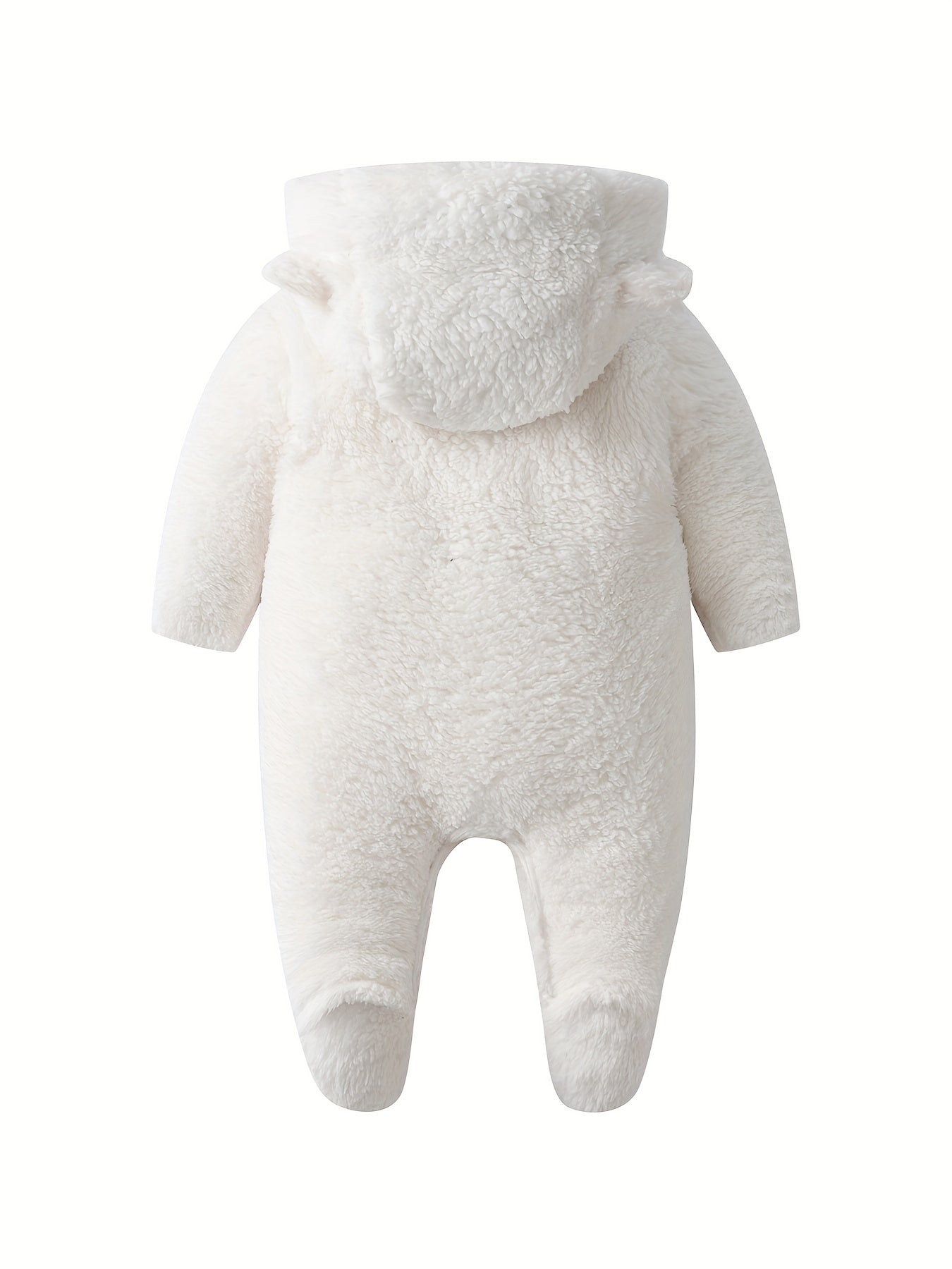 Baby Thick Hoodie Kids Fleece Jumpsuit Toddler Outwear