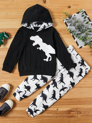 Baby Boy's Dinosaur Hoodie & Trousers Set