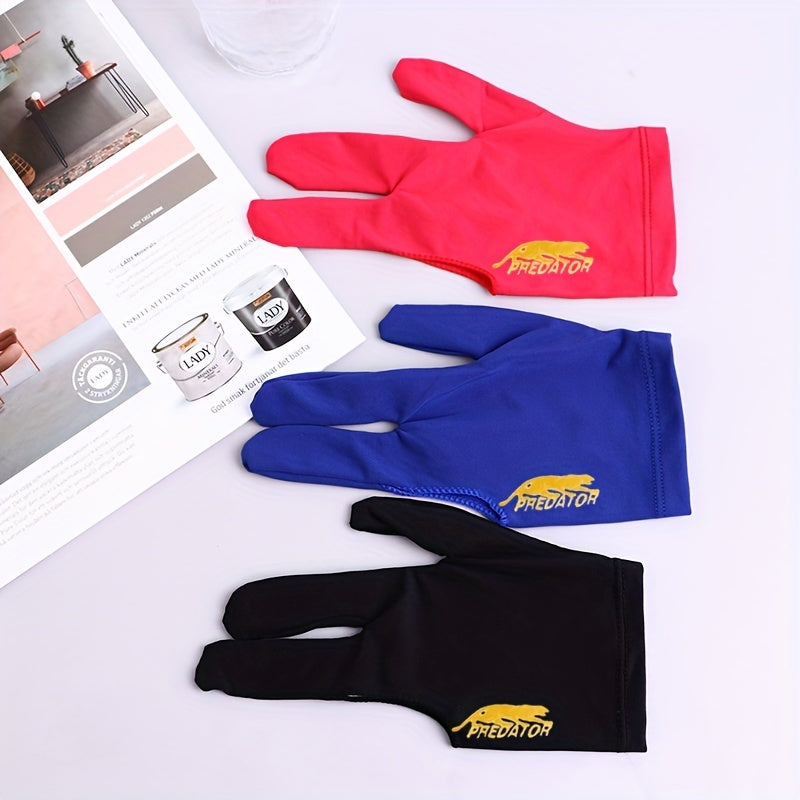 Billiard Glove Left Hand Three Fingers Snooker Gloves Billiard Accessories