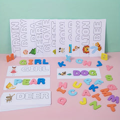 Wooden Spelling Word Game Educational Toy for Kids